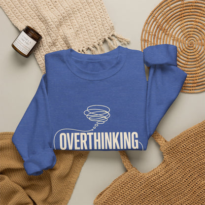 Overthinking Is My Cardio — Women's Empowerment Back Print Crewneck | Ascensum Wear