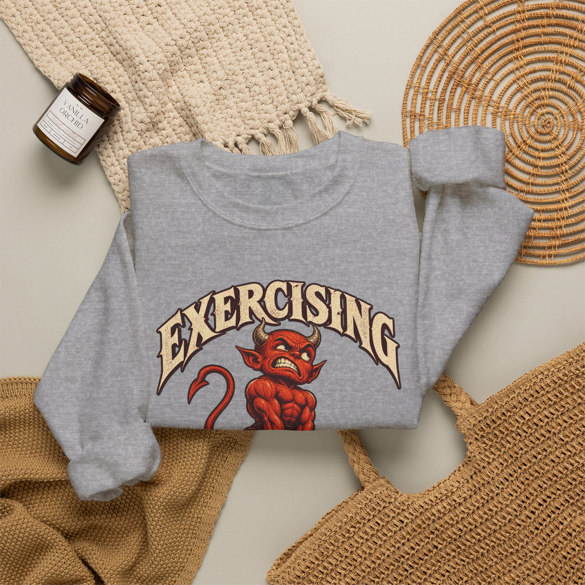 Exercising My Demons — Halloween Unisex Crewneck | Ascensum Wear