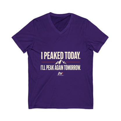I Peaked Today — Women's Empowerment V Neck | Ascensum Wear