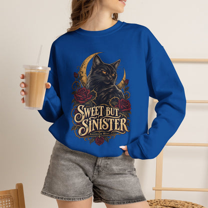 Sweet But Sinister — Black Cat Halloween Crewneck | Ascensum Wear