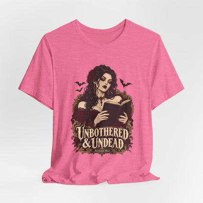 Unbothered & Undead — Women's Gothic Halloween Tee | Ascensum Wear