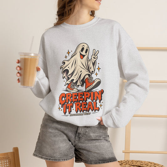 Creepin' It Real — Halloween Unisex Crewneck | Ascensum Wear