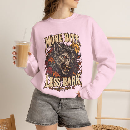 More Bite Less Bark — Halloween Unisex Crewneck | Ascensum Wear