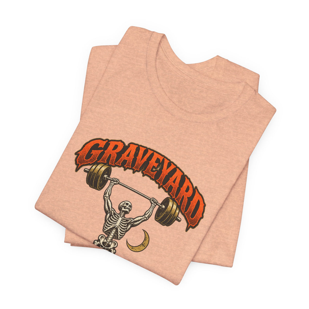 Graveyard Shift — Skeleton Weightlifter Front Print Tee | Ascensum Wear