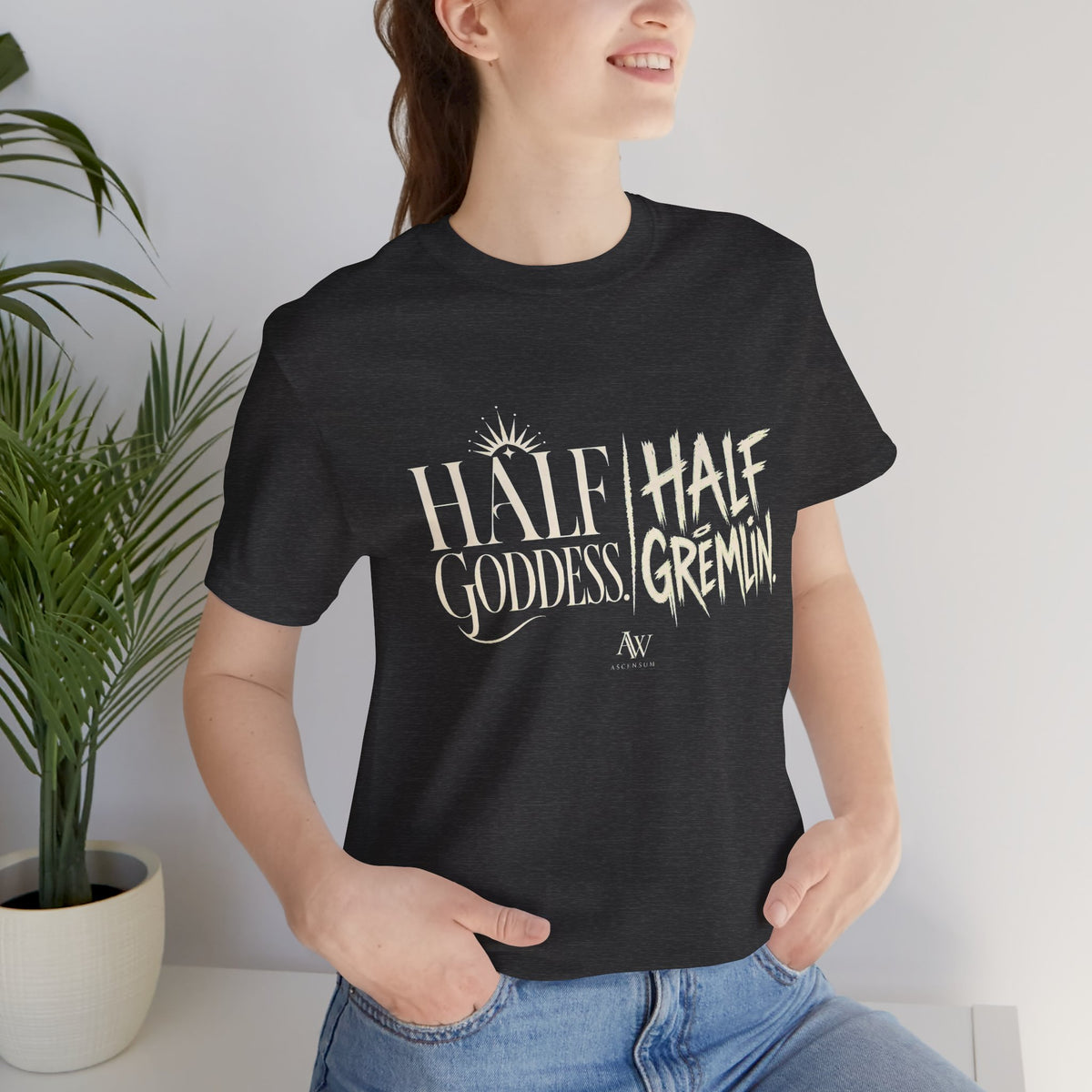 Half Goddess, Half Gremlin — Women's Empowerment Tee | Ascensum Wear