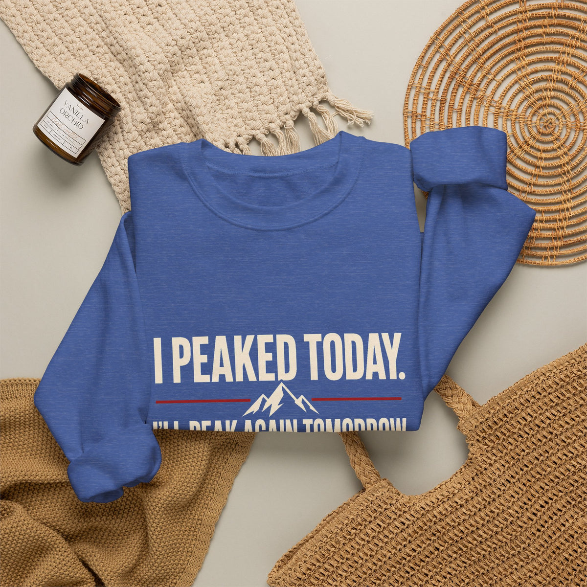 I Peaked Today — Women's Empowerment Crewneck | Ascensum Wear