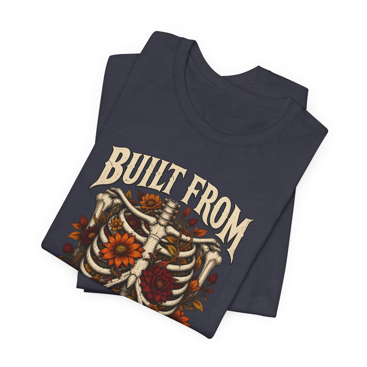 Bullet From Bad Days — Skeleton Flowers Halloween Tee | Ascensum Wear