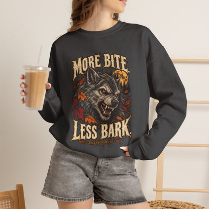 More Bite Less Bark — Halloween Unisex Crewneck | Ascensum Wear