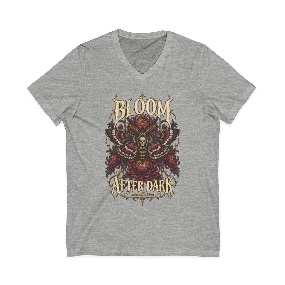 Bloom After Dark — Halloween Unisex V Neck | Ascensum Wear