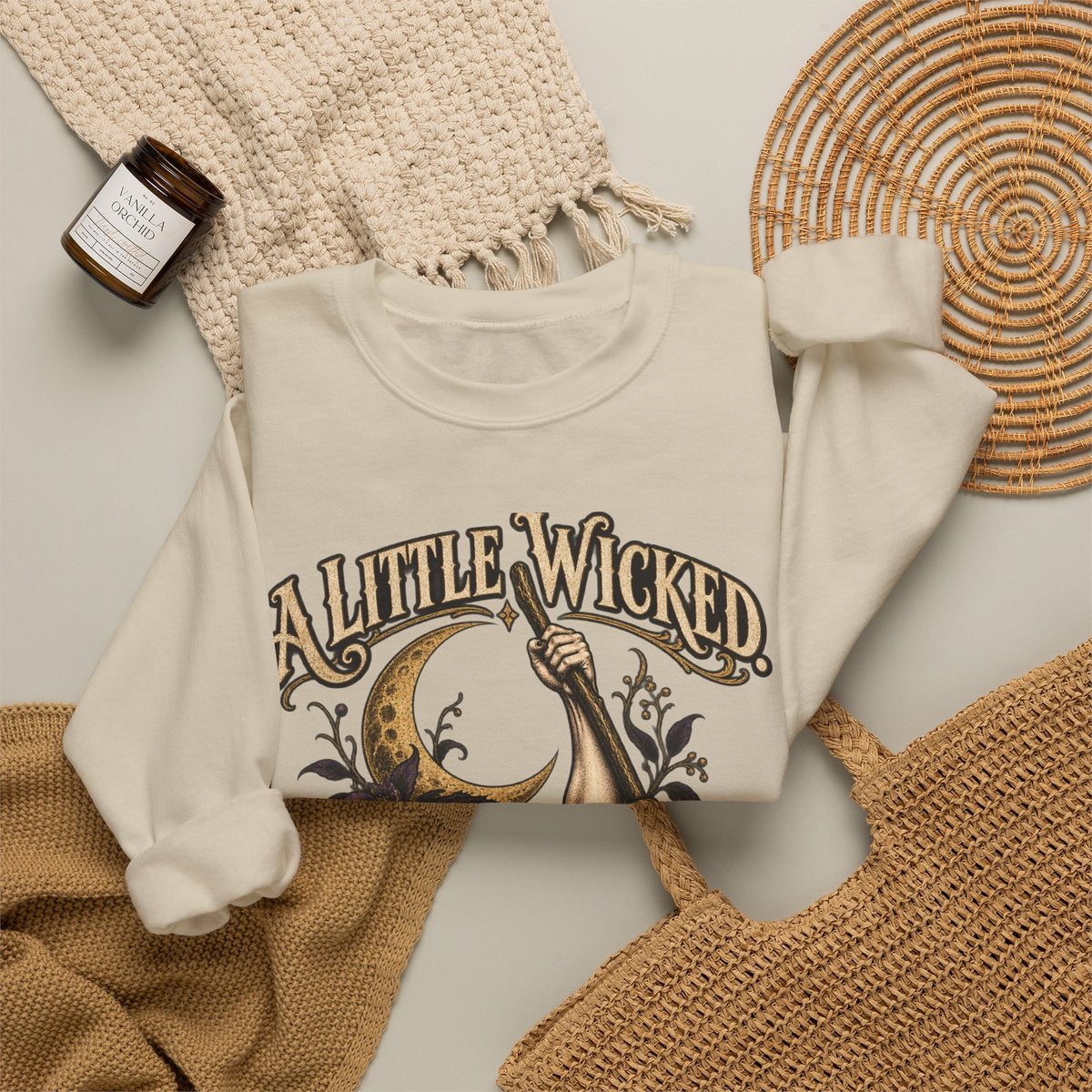 A Little Wicked A Lot Stronger — Halloween Unisex Crewneck Sweatshirt | Ascensum Wear