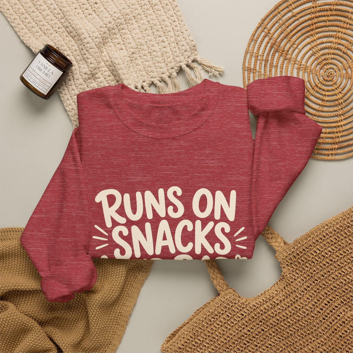 Runs On Snacks And Bad Decisions — Women's Empowerment Crewneck | Ascensum Wear