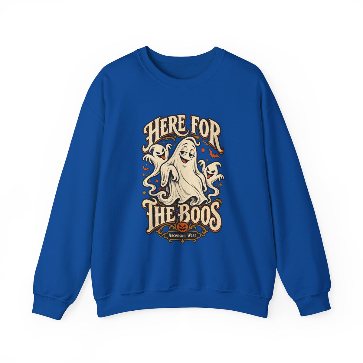 Here for the Boos — Vintage Ghost Trio Unisex Crewneck | Ascensum Wear