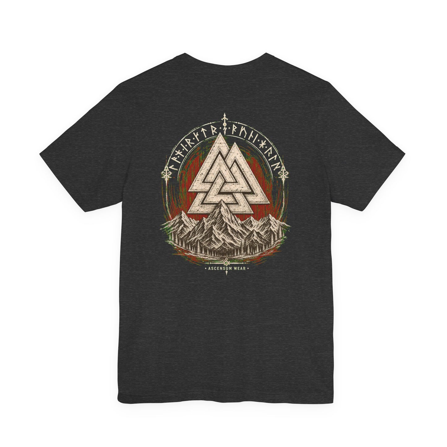 Valknut — Norse Ascension Back Print T-Shirt | Ascensum Wear