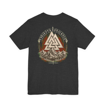 Valknut — Norse Ascension Back Print T-Shirt | Ascensum Wear