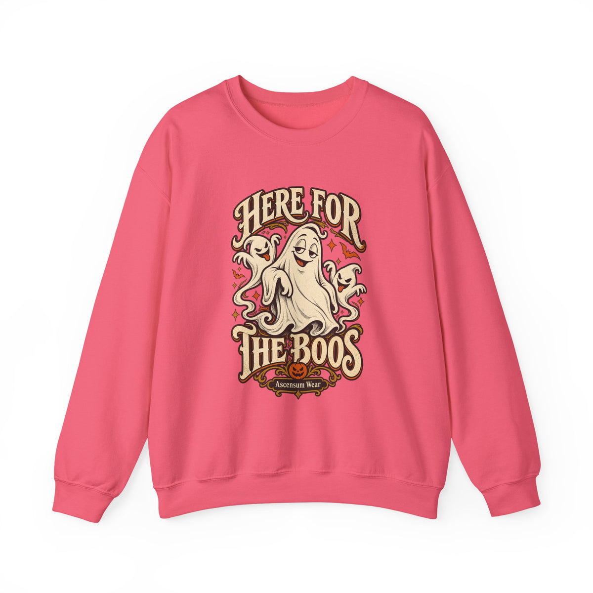 Here for the Boos — Vintage Ghost Trio Unisex Crewneck | Ascensum Wear