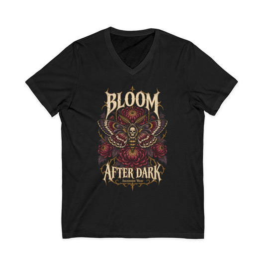 Bloom After Dark — Halloween Unisex V Neck | Ascensum Wear