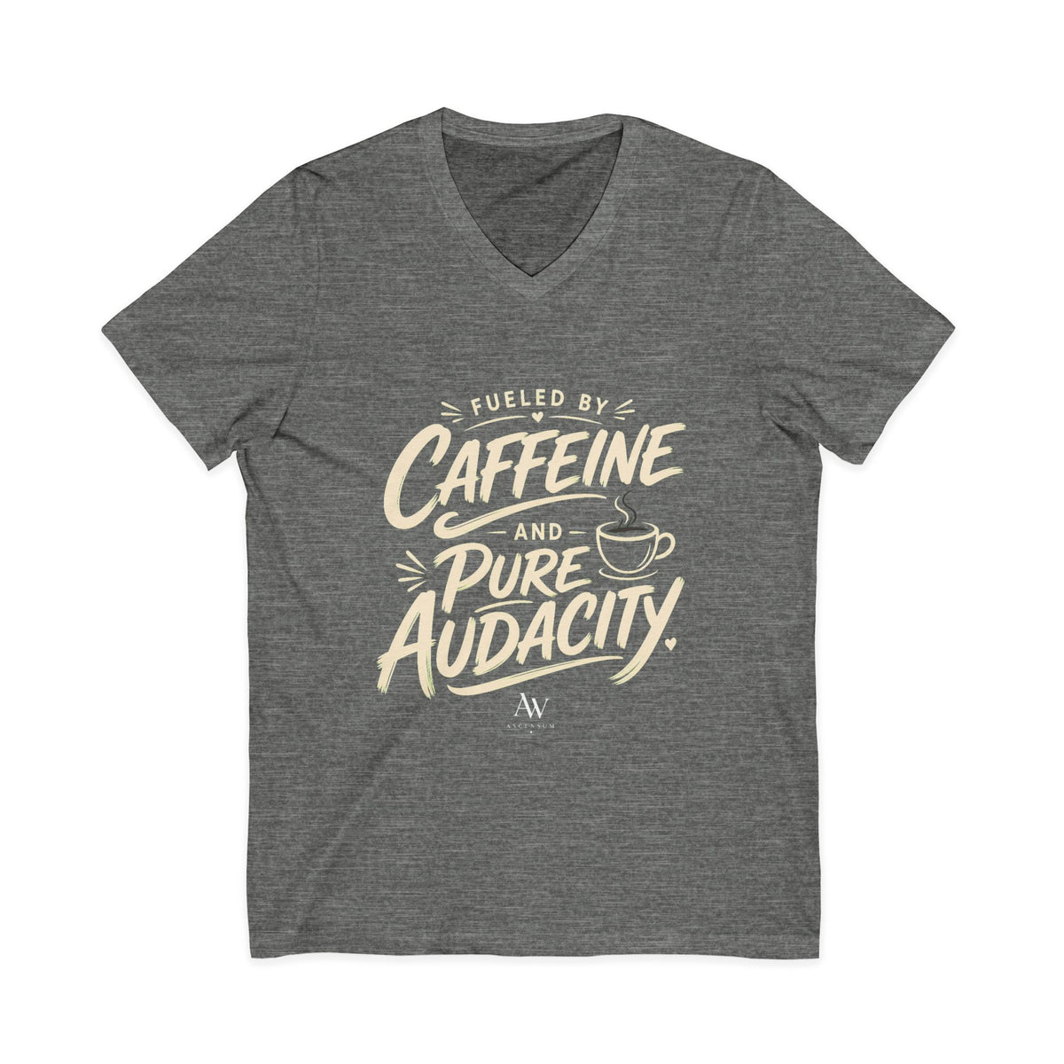 Fueled by Caffeine and Pure Audacity | Women's Empowerment  V Neck