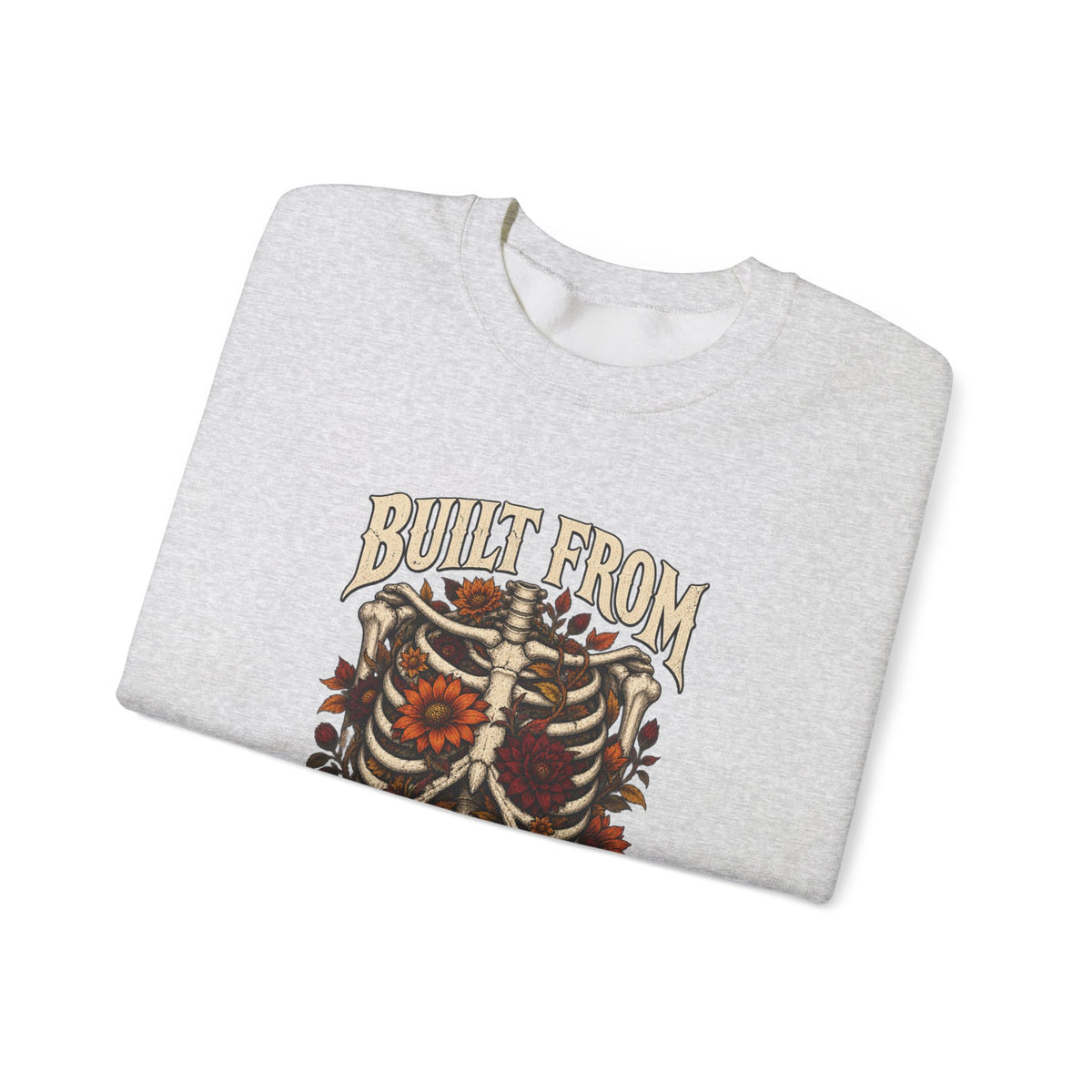 Bullet From Bad Days — Skeleton Flowers Halloween Crewneck | Ascensum Wear