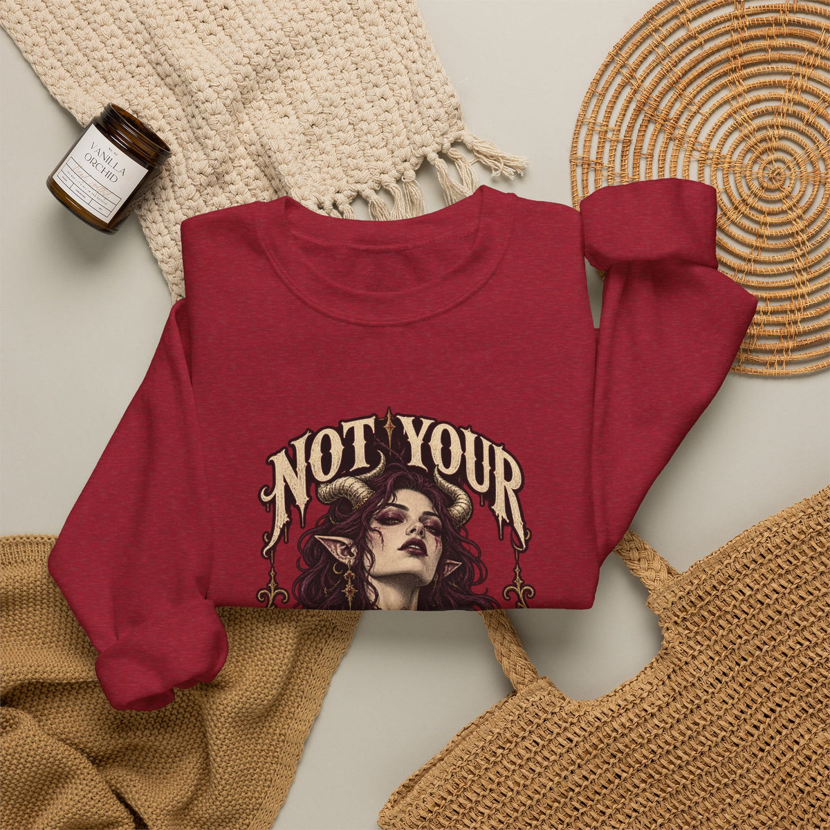Not Your Little Monster — Halloween Graphic Crewneck | Ascensum Wear