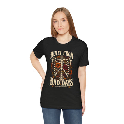 Bullet From Bad Days — Skeleton Flowers Halloween Tee | Ascensum Wear
