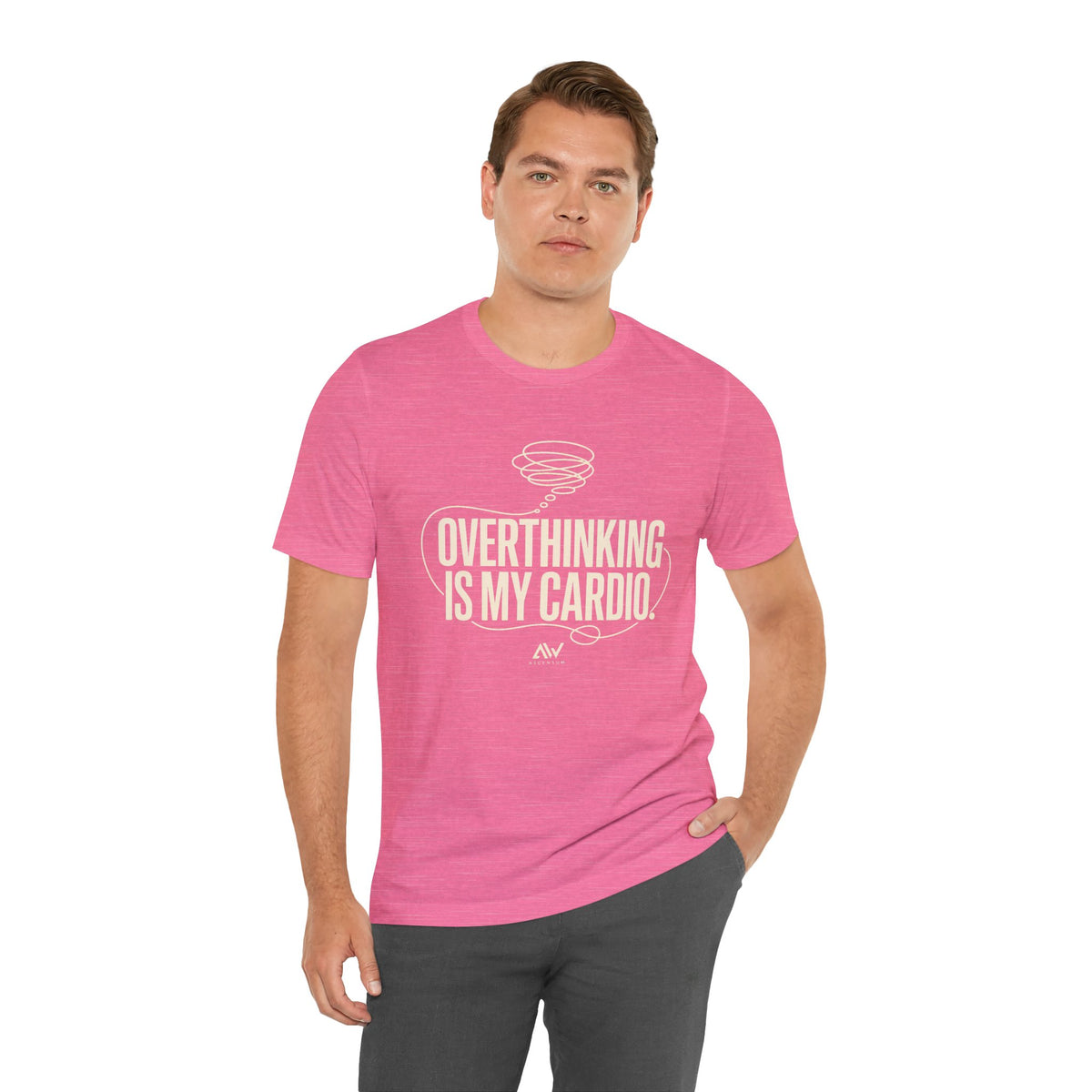 Overthinking Is My Cardio — Women's Empowerment Back Print Tee | Ascensum Wear