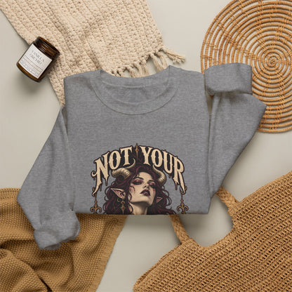 Not Your Little Monster — Halloween Graphic Crewneck | Ascensum Wear