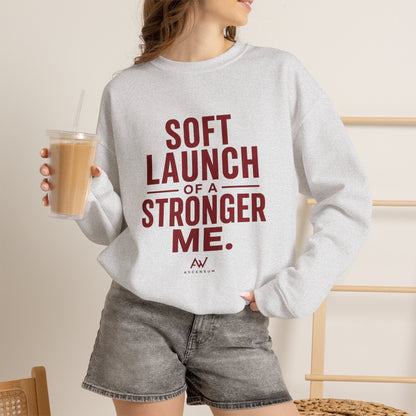 Soft Launch of a Stronger Me — Women's Empowerment Crewneck | Ascensum Wear