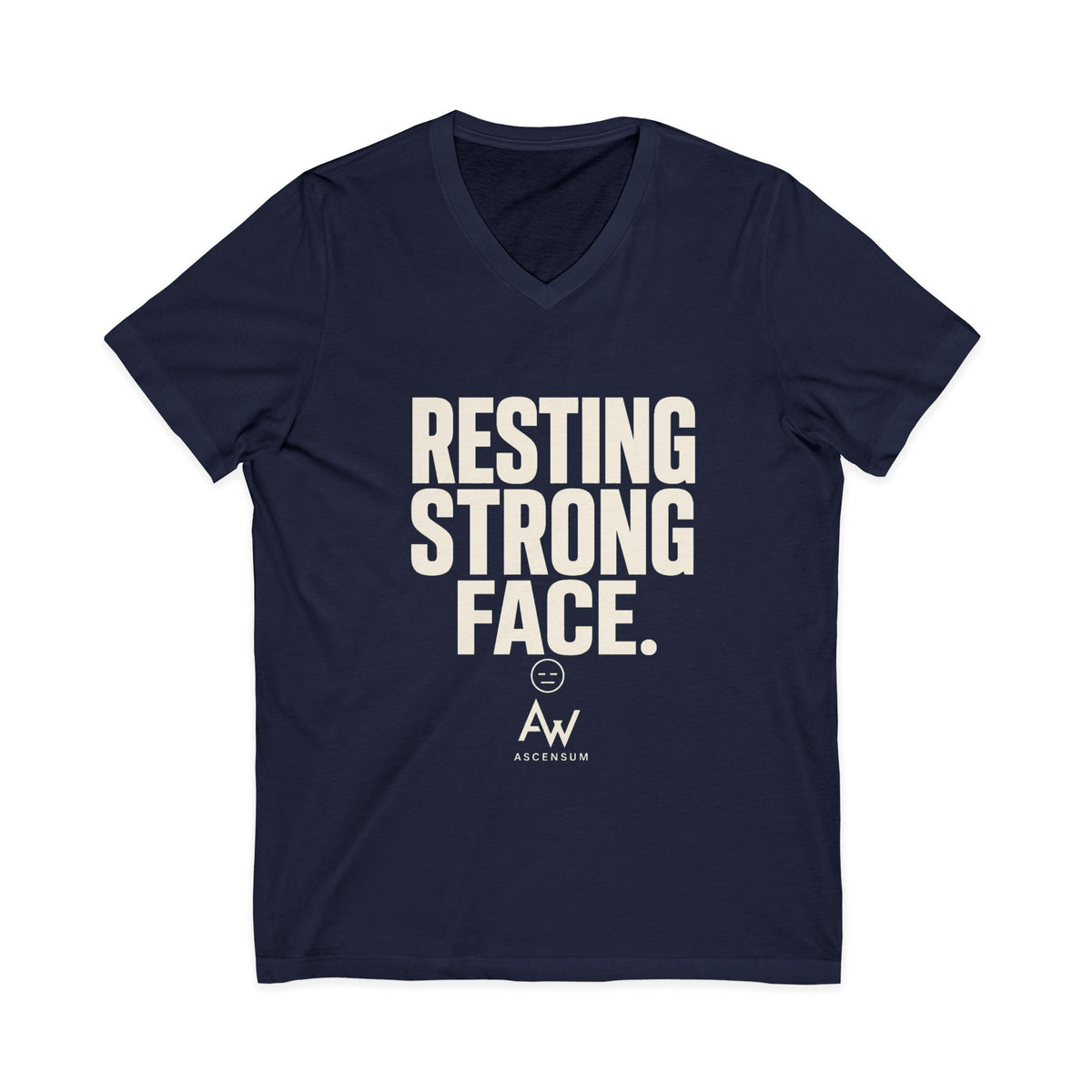 Resting Strong Face V Neck | Women's Empowerment Tee