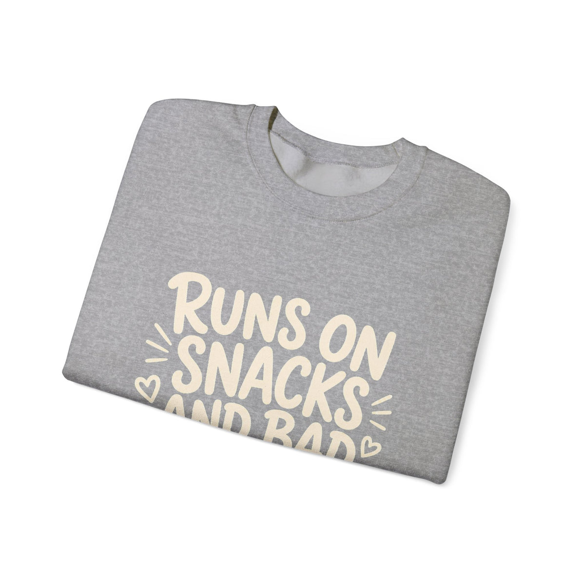 Runs On Snacks And Bad Decisions — Women's Empowerment Crewneck | Ascensum Wear