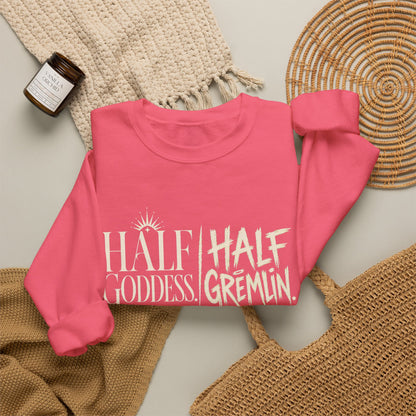 Half Goddess, Half Gremlin — Women's Empowerment Crewneck | Ascensum Wear