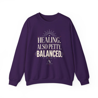 Healing. Also Pretty. Balanced. — Women's Empowerment Crewneck | Ascensum Wear