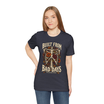 Bullet From Bad Days — Skeleton Flowers Halloween Tee | Ascensum Wear