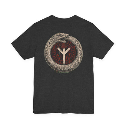 Jörmungandr — Norse Serpent Ring Back Print T-Shirt | Ascensum Wear