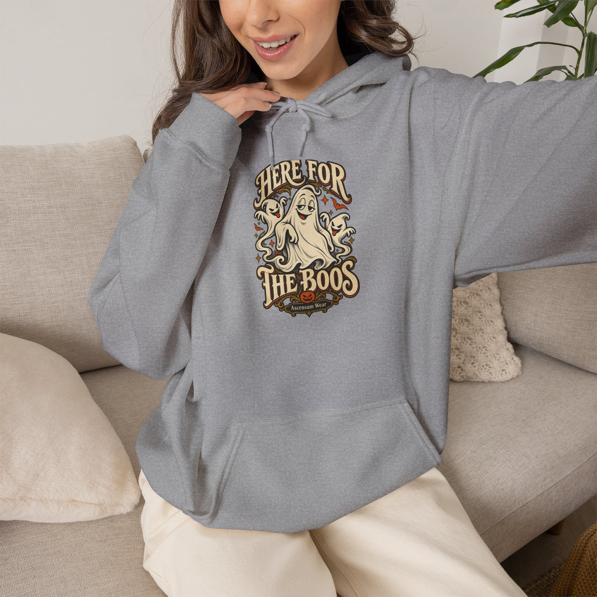 Here for the Boos — Vintage Ghost Trio Unisex Tee | Ascensum Wear