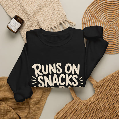 Runs On Snacks And Bad Decisions — Women's Empowerment Crewneck | Ascensum Wear