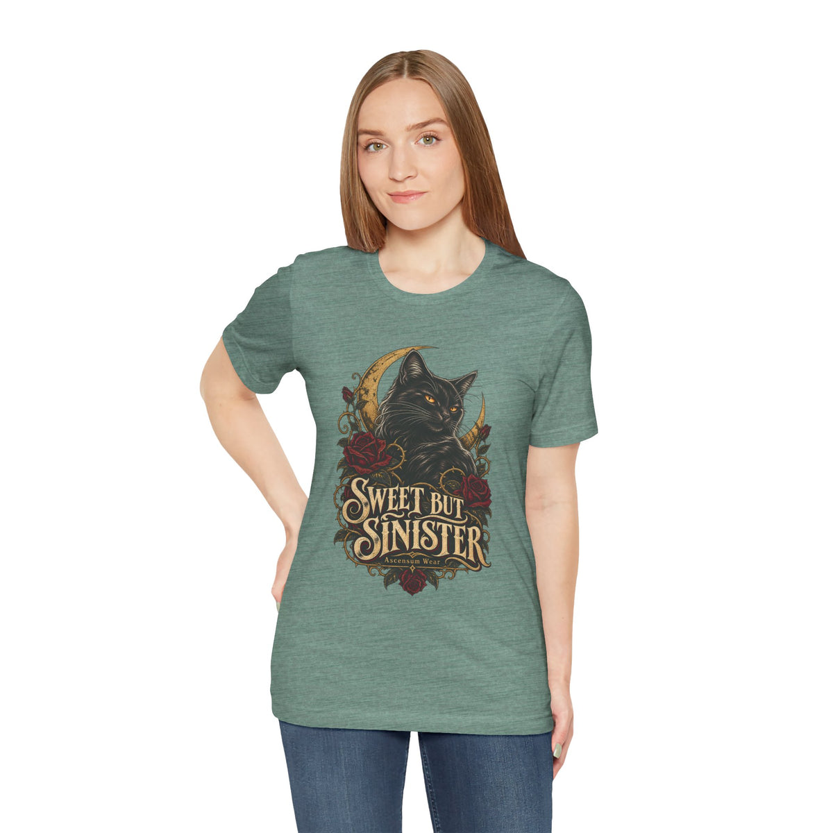 Sweet But Sinister — Black Cat Halloween Tee | Ascensum Wear