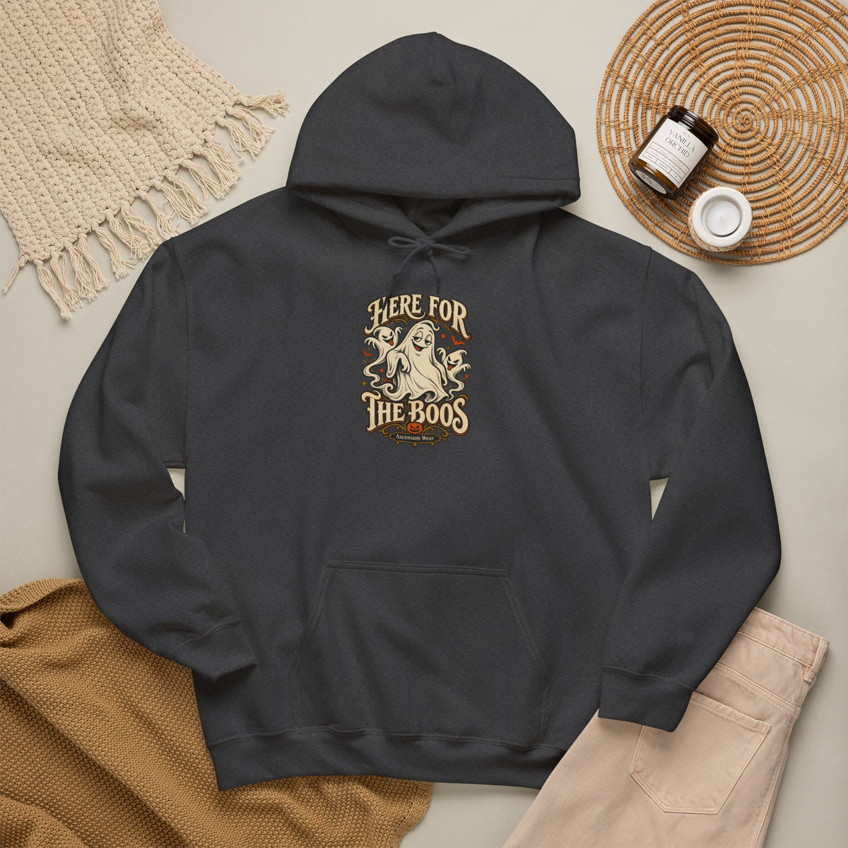 Here for the Boos — Vintage Ghost Trio Unisex Tee | Ascensum Wear