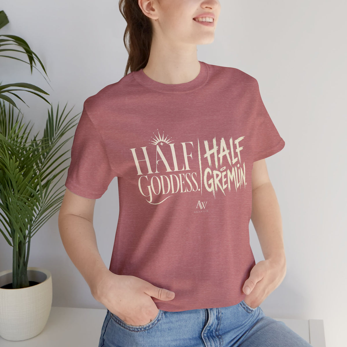 Half Goddess, Half Gremlin — Women's Empowerment Tee | Ascensum Wear