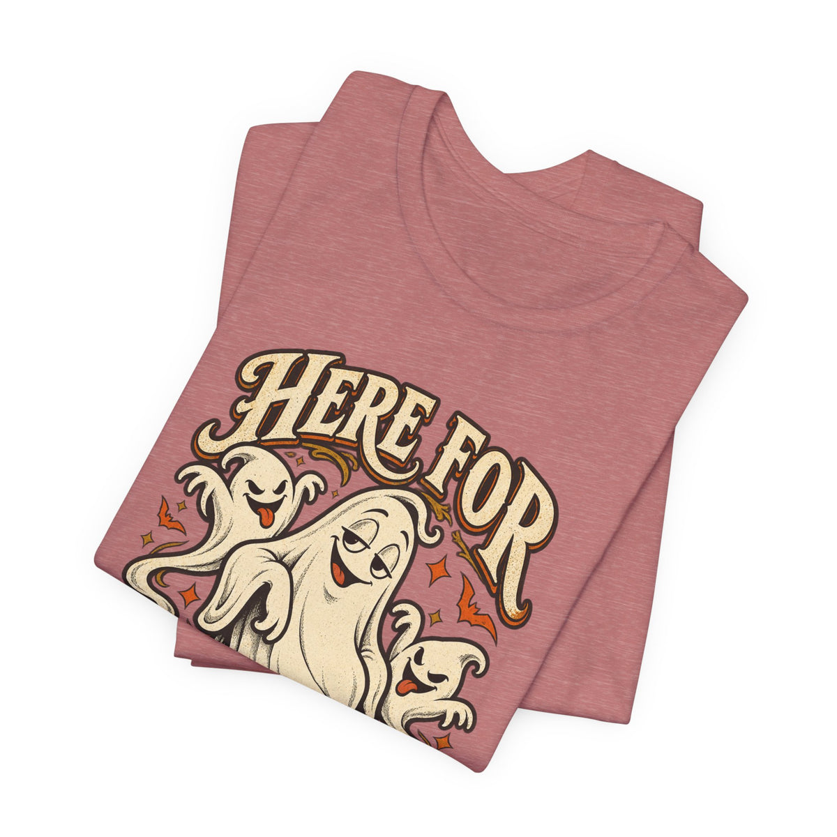 Here for the Boos — Vintage Ghost Trio Unisex Tee | Ascensum Wear
