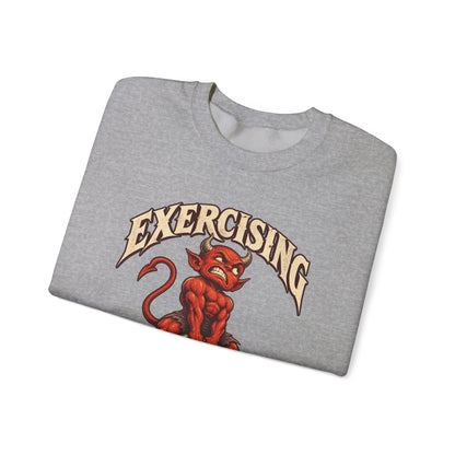 Exercising My Demons — Halloween Unisex Crewneck | Ascensum Wear