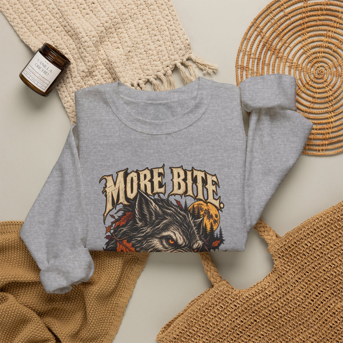 More Bite Less Bark — Halloween Unisex Crewneck | Ascensum Wear