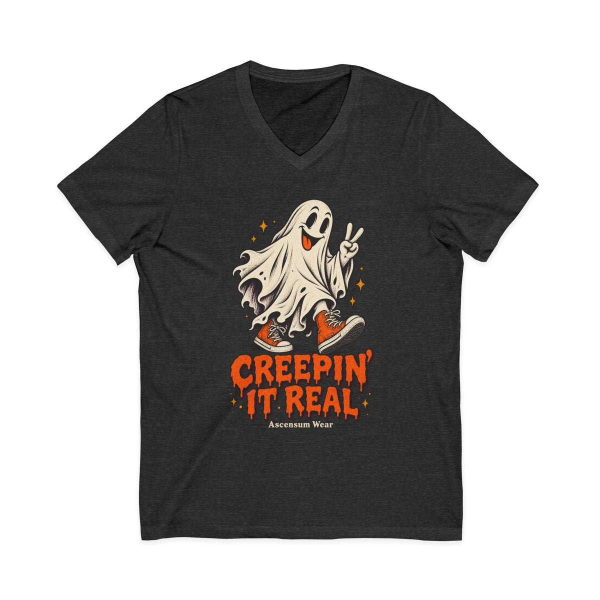 Creepin' It Real — Halloween Unisex V Neck | Ascensum Wear