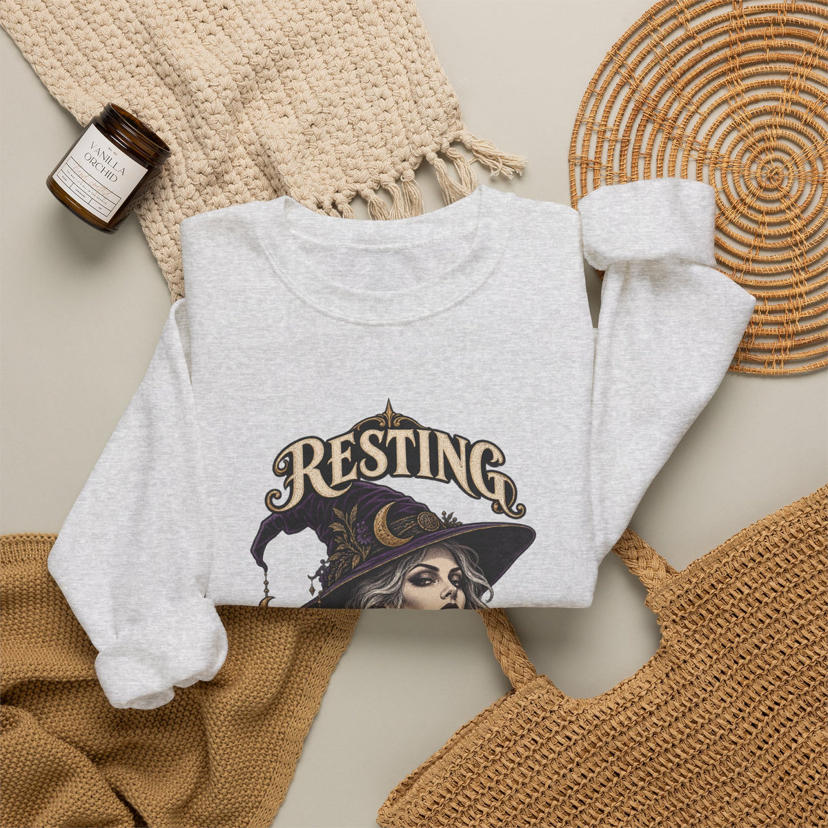 Resting Witch Face — Halloween Unisex Crewneck | Ascensum Wear