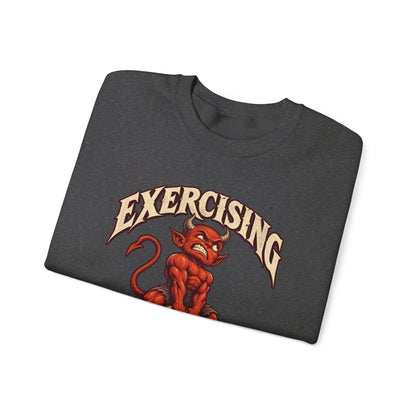 Exercising My Demons — Halloween Unisex Crewneck | Ascensum Wear