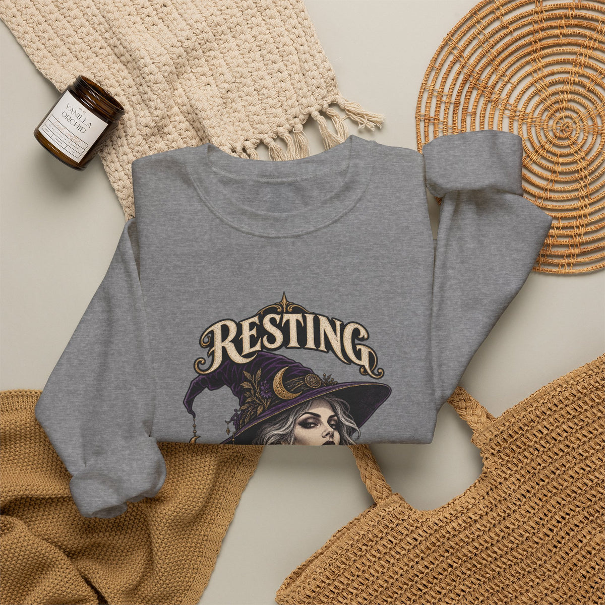 Resting Witch Face — Halloween Unisex Crewneck | Ascensum Wear