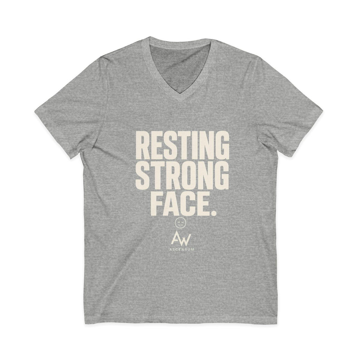 Resting Strong Face V Neck | Women's Empowerment Tee