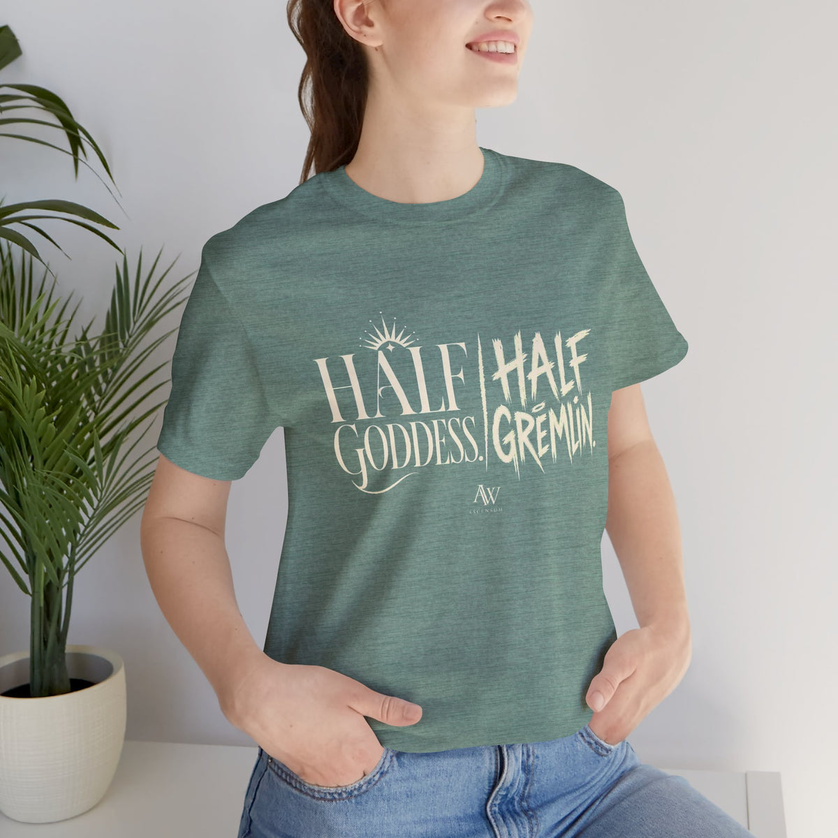 Half Goddess, Half Gremlin — Women's Empowerment Tee | Ascensum Wear