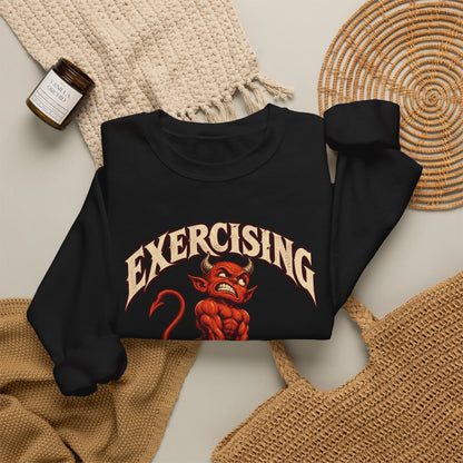 Exercising My Demons — Halloween Unisex Crewneck | Ascensum Wear