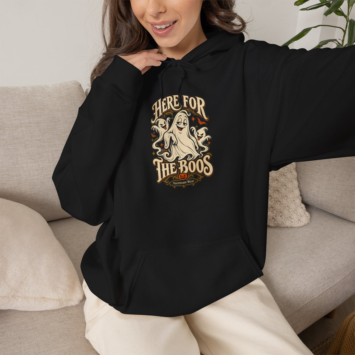 Here for the Boos — Vintage Ghost Trio Unisex Tee | Ascensum Wear