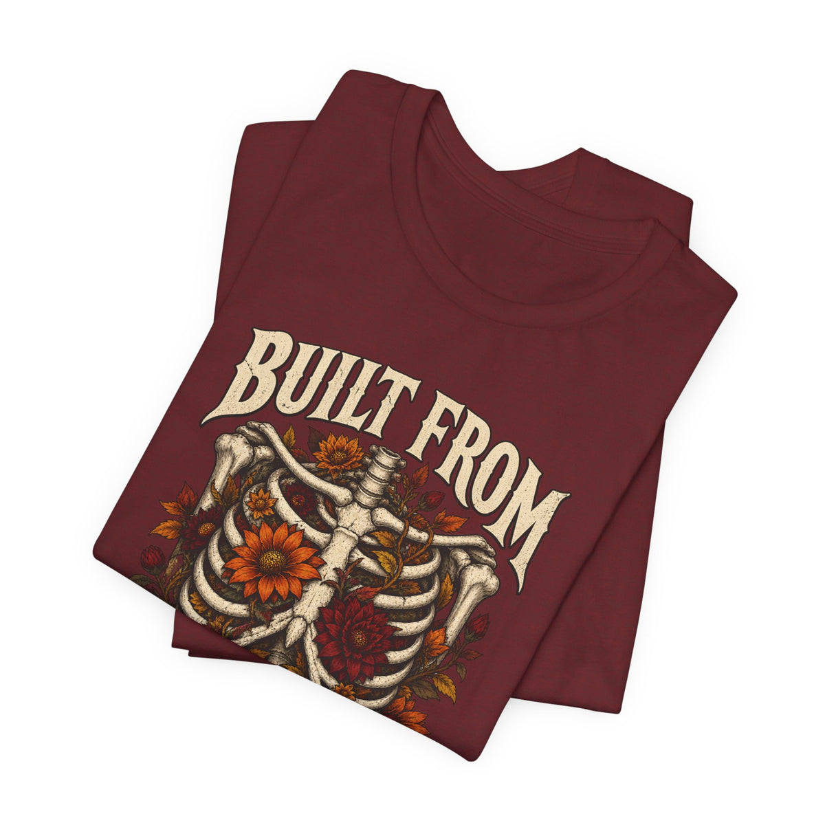 Bullet From Bad Days — Skeleton Flowers Halloween Tee | Ascensum Wear
